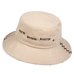 Embroidery Bucket Hat Women Men Unisex