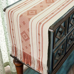 Polyester Table Runner Boho Thick Farmhouse Style Washable Table Runner