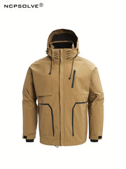 Men's 3-In-1 Outdoor Jacket Hooded Windbreaker