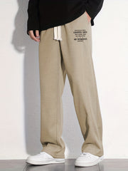 Casual Cotton Loose Fit Drawstring Pants for Men