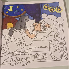 Cat Life Coloring Book for Adults - Relaxing Cat Illustrations