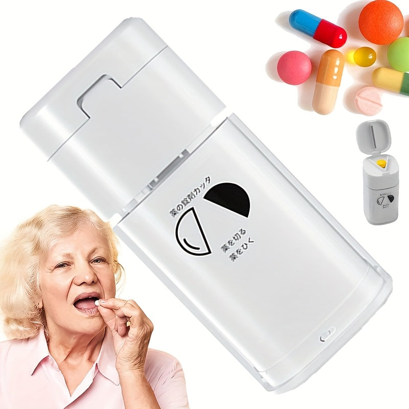 MedCare Portable Pill Cutter & Divider 5 in 1 Medicine Storage Case