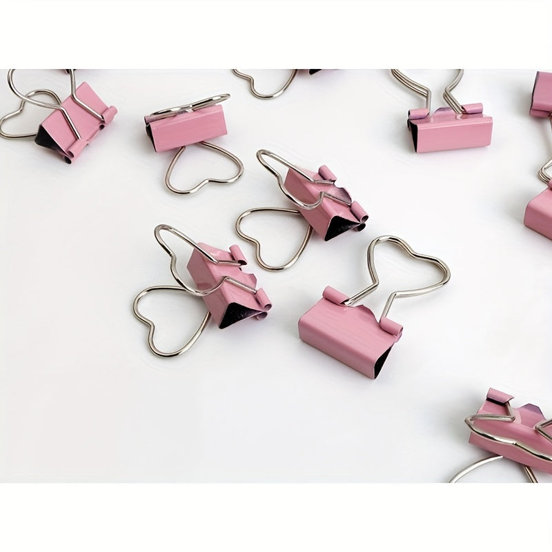 2pcs 19mm Heart Binder Clips - Creative & Organized