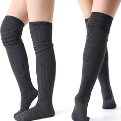 Women's High Thigh Cotton Knee Socks