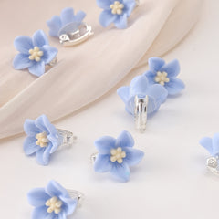 10pcs Flower Hairpin Strong Hold Grip Hair Jaw Clip For Thick Hair