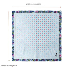 3PCS Women's Printed Handkerchief 60 Counts Colorul Soft Sweat absorbing