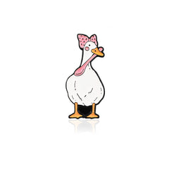 Courage Duck Brooch Pin Men Women Novelty Pins Bags Jackets Hats