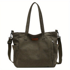 Vintage Crossbody Bag Retro Canvas Shoulder Tote Bag