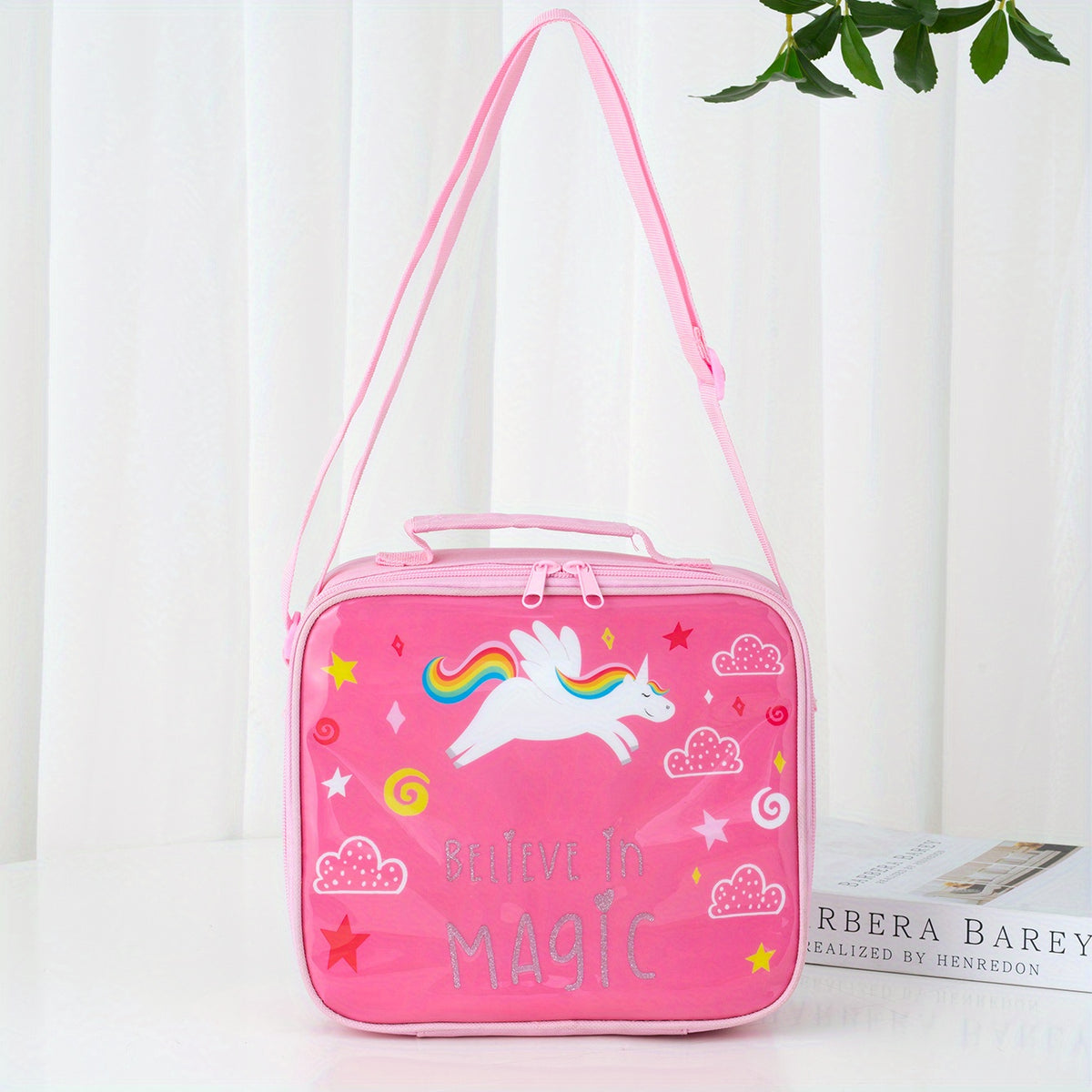 Cartoon Unicorn Insulated Lunch Bag Ice Bag For Camping Picnic