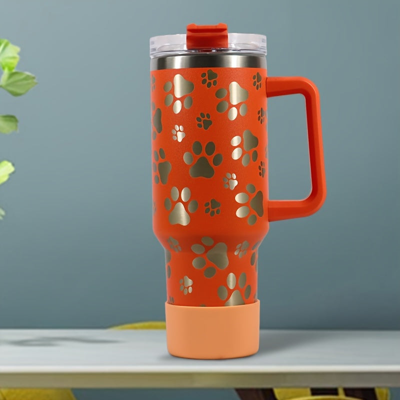 40oz Laser Cat Claw Stainless Steel Water Bottle Double Layer Vacuum Cup