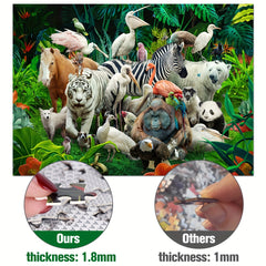 1000 Pieces Animals Puzzle Educational Fun Game Toy For Adults Kids Teens