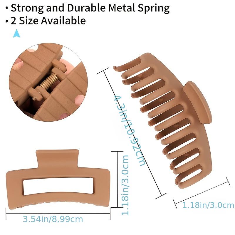 Matte Oversize Hair Claw Clips Non Slip Hair Jaw Clip For Thick Hair