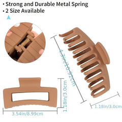 Matte Oversize Hair Claw Clips Non Slip Hair Jaw Clip For Thick Hair
