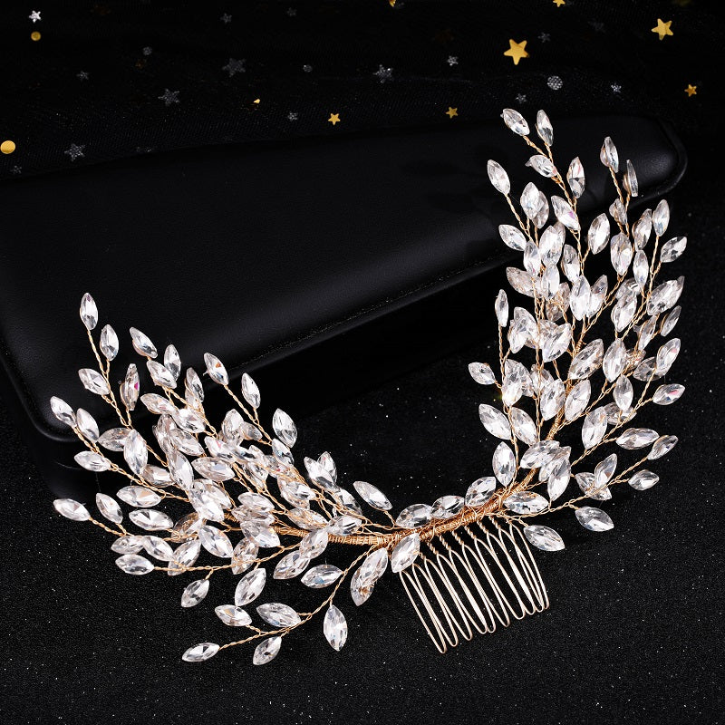 Crystal Pearl Bridal Hair Comb for Wedding