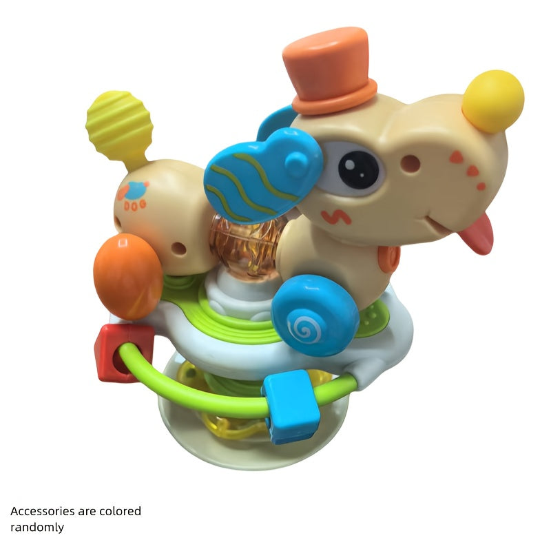 Colorful Suction Cup Spinner Toy Fun Animal Theme Rotator for Windows & Bathtubs
