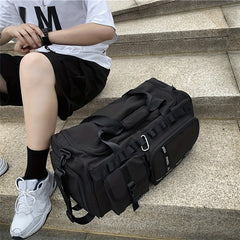 Colorblock Casual Sports Handbag Large Capacity Storage Bag