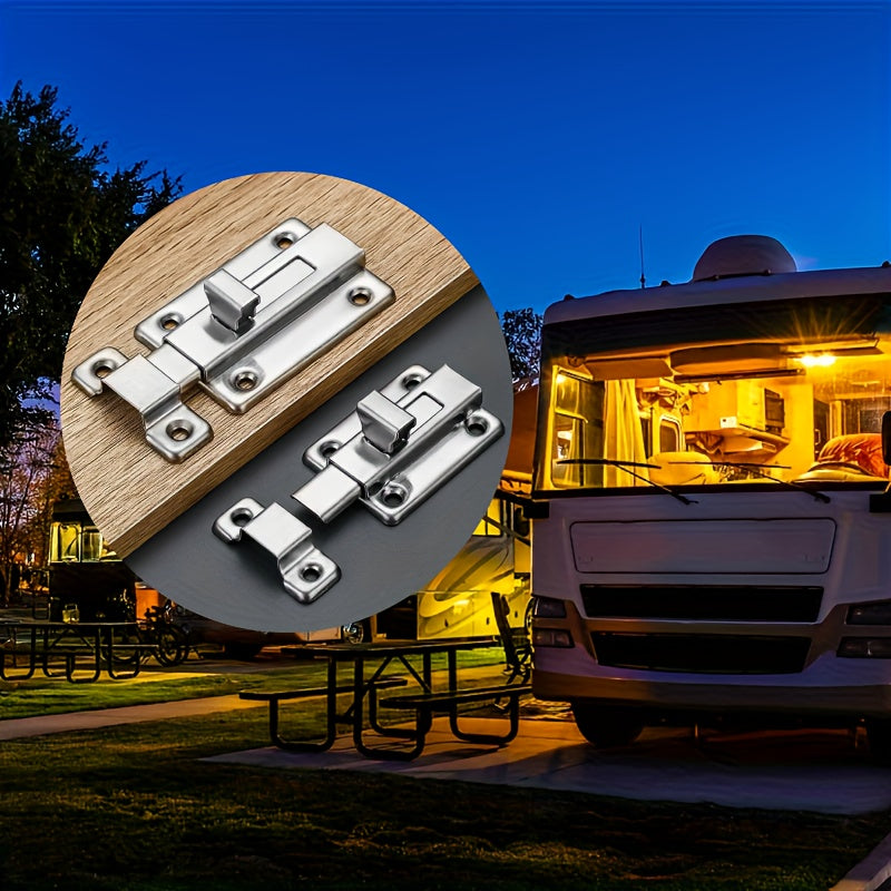 Stainless Steel Double-Headed Door Bolt Push-Pull Lock Barrel Bolt Lock Buckle