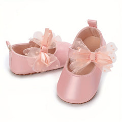 Bowknot Ballet Flat Shoes for Baby Girls Lightweight Walking Shoes