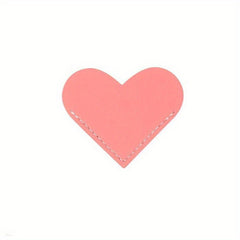 1PC PU Leather Love Heart Bookmark Student Gift