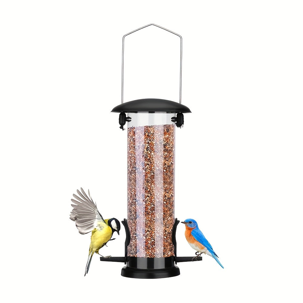 Hanging Bird Feeder for Garden and Yard with Metal Handle