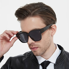 LJGOOD HD Polarized Sunglasses Casual Driving Cover Mirror
