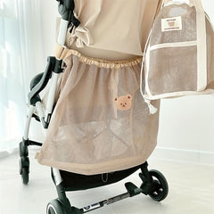 Stroller Storage Bag Large Capacity Mesh Material
