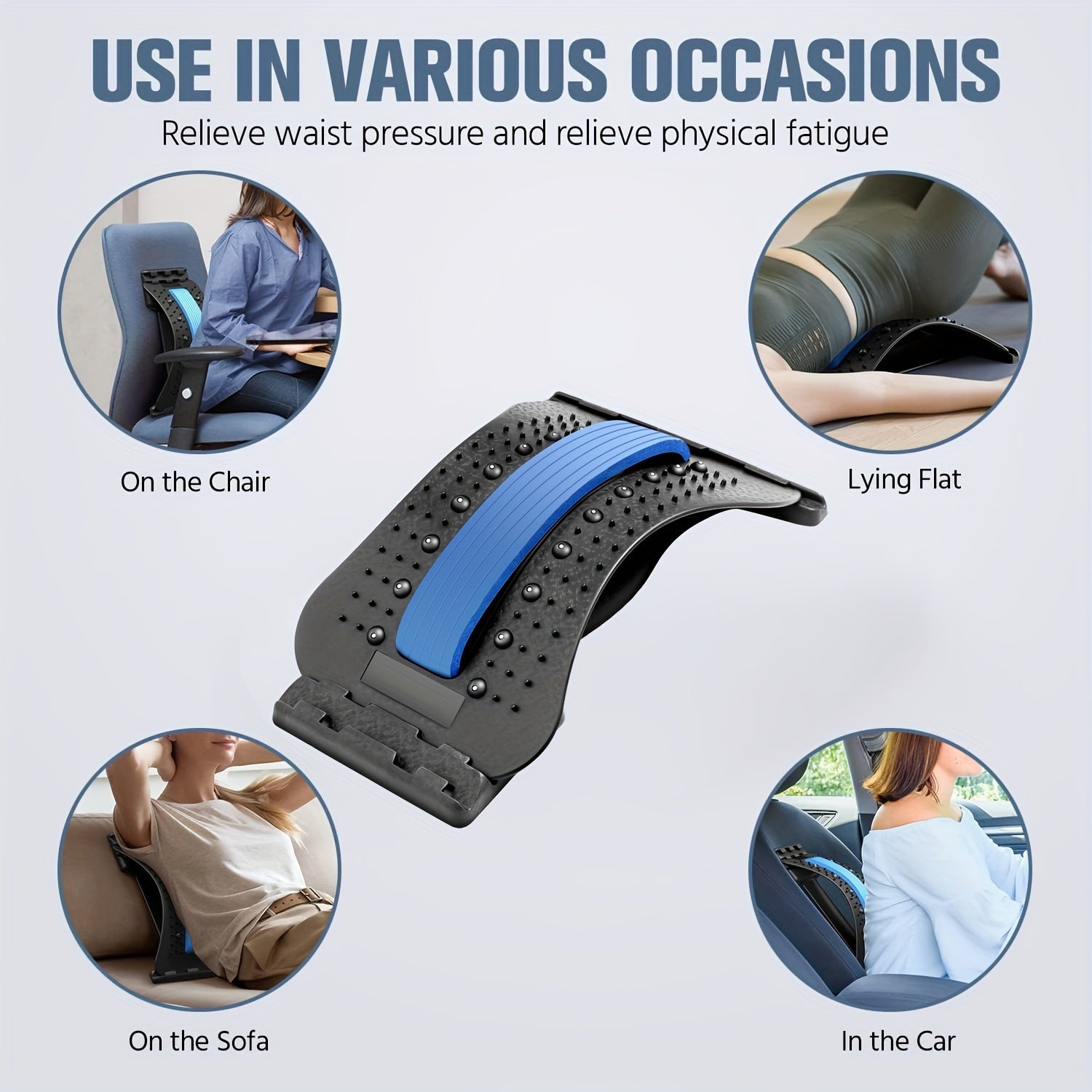 Back Stretcher Neck Spine Support Board Yoga Bending Massager