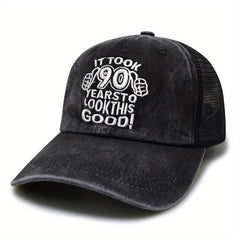 Washed Mesh Hat Rapper Outdoor Trucker Hat Baseball Cap