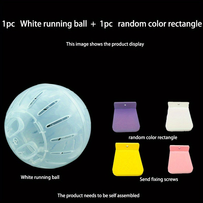 Self Assembling Hamster Toys Set - Mini Running Wheels and Spinning Balls