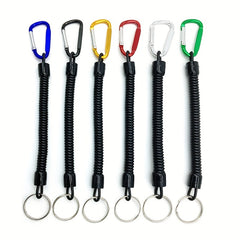Multifunctional Spring Rope Key Chain Carabiner Key Holder