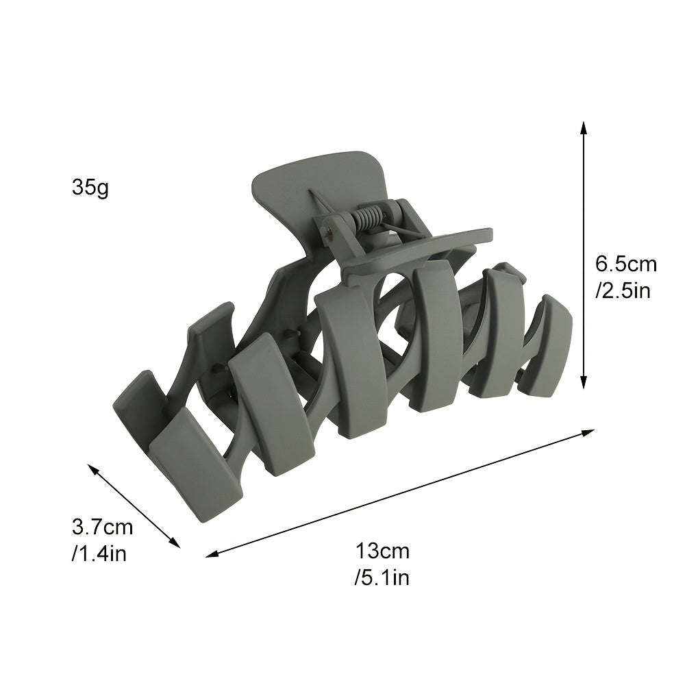 Matte Large Hair Claw Clips Strong Hold for Thick or Thin Hair
