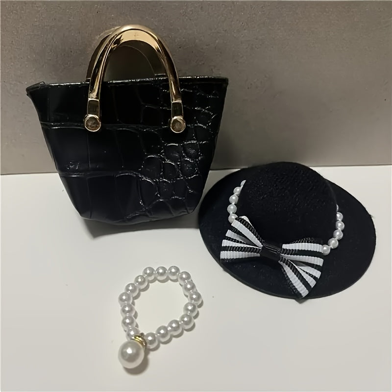 Dollhouse Accessory Set - Hats, Handbags, Necklaces - DIY Crafting