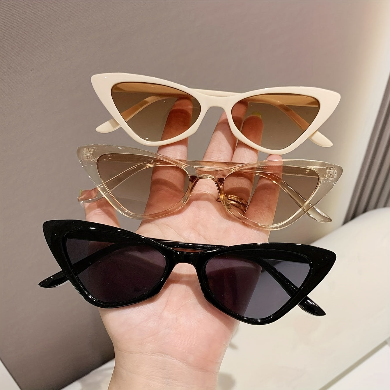 Y2K Cat Eye Sunglasses for Women Men UV400 Sun Shades Glasses