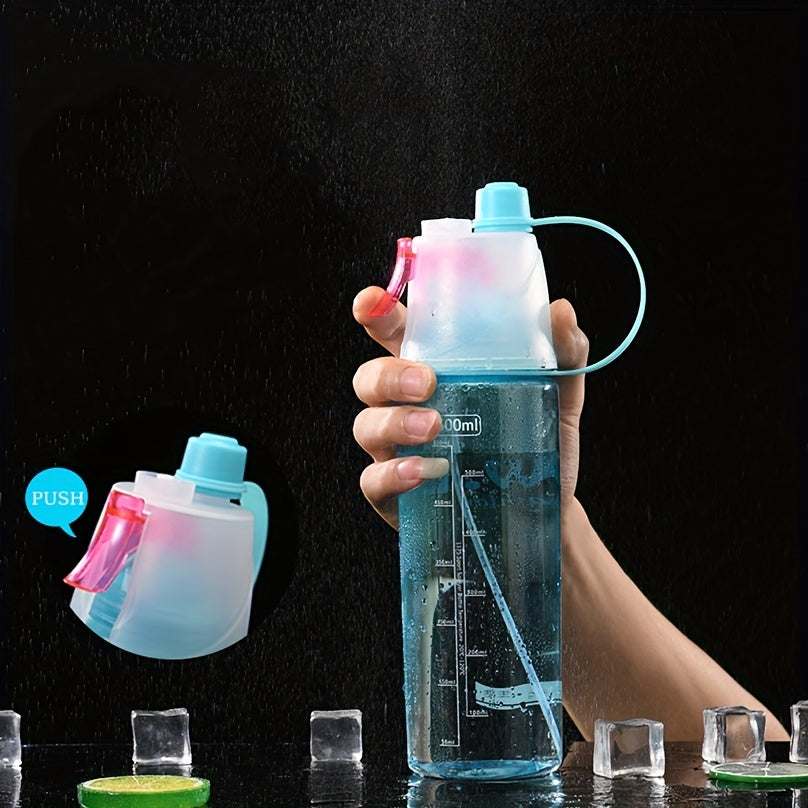 600ml Portable Spray Water Cup for Outdoor Sports