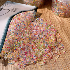 1000 Elastic Rubber Bands Ponytail Holder Bridal Hair Accessories