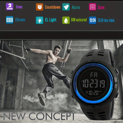 Outdoor Luminous Sports Electronic Watch Student Waterproof Watch