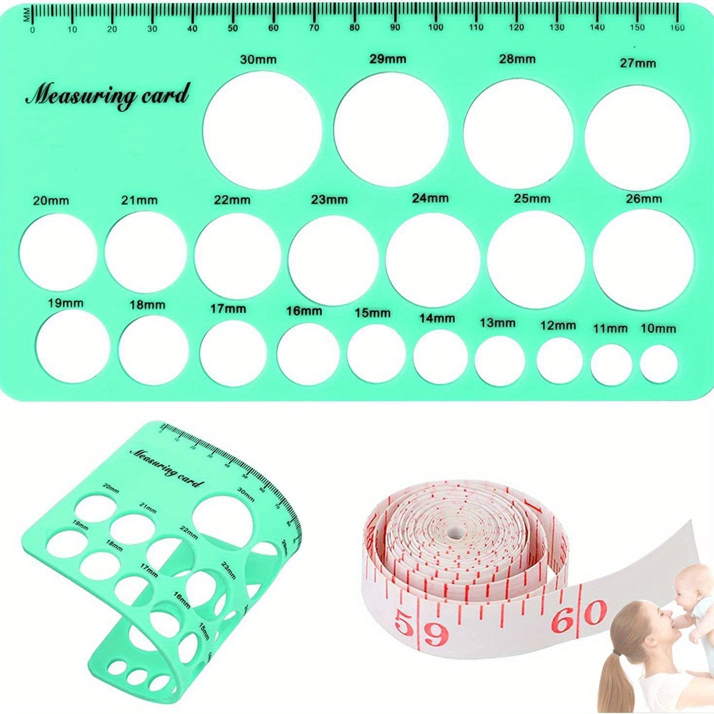 Silicone Pacifier Ruler for Measuring Size of Pacifiers