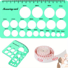 Silicone Pacifier Ruler for Measuring Size of Pacifiers