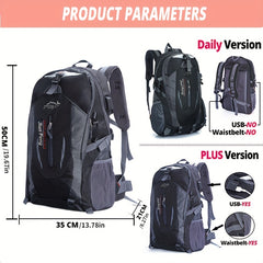 Waterproof Travel Backpacks Men Climbing Hiking Backpack