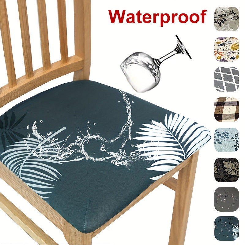 Printed Waterproof Dining Chair Slipcover Furniture Protector