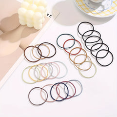 Solid Hair Tie Elastic Ponytail Holder Hair Accessories for Women Girls