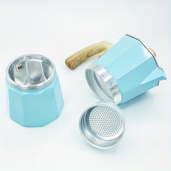 9 15oz Classic Retro Style Aluminum Alloy Coffee Pot For Travel
