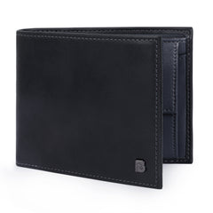 RFID Blocking Leather Men's Wallet with Coin Pocket