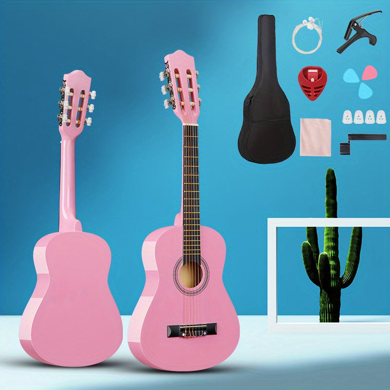 76cm Acoustic Guitar Kit for Beginners - Big Bag, Picks, Accessories