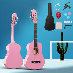 76cm Acoustic Guitar Kit for Beginners - Big Bag, Picks, Accessories