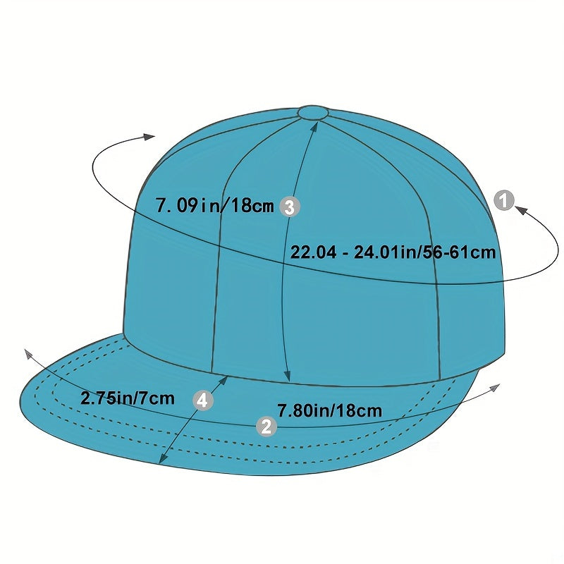 LA Embroidery Baseball Cap Unisex Snapback Hat Lightweight Sunscreen Dad Hat