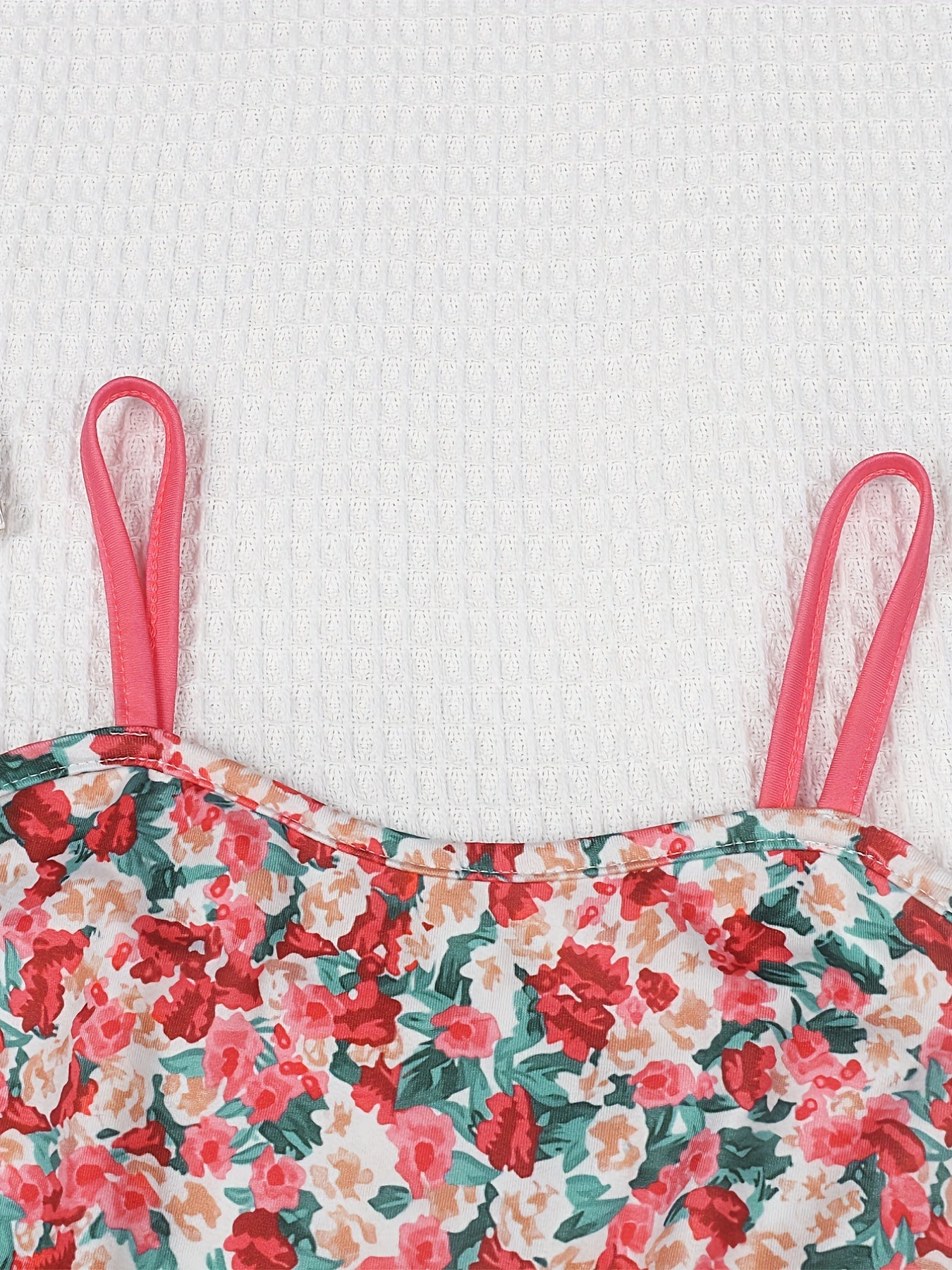 Girls Ditsy Floral Cami Jumpsuit Romper Sleeveless Bodysuit