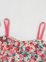 Girls Ditsy Floral Cami Jumpsuit Romper Sleeveless Bodysuit