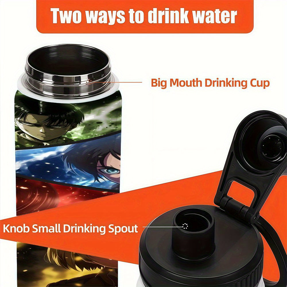 20oz Anime Character Stainless Steel Coffee Mug with Lid