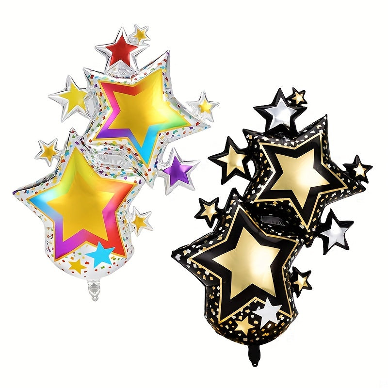 6 Cm 3D Starlight Aluminum Film Balloon Single Party Birthday Decoration